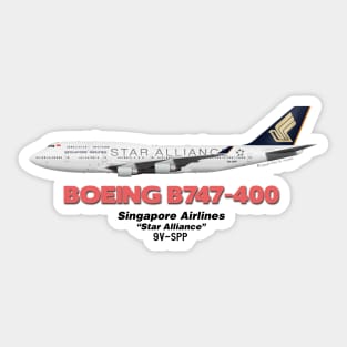 Boeing B747-400 - Singapore Airlines "Star Alliance" Sticker